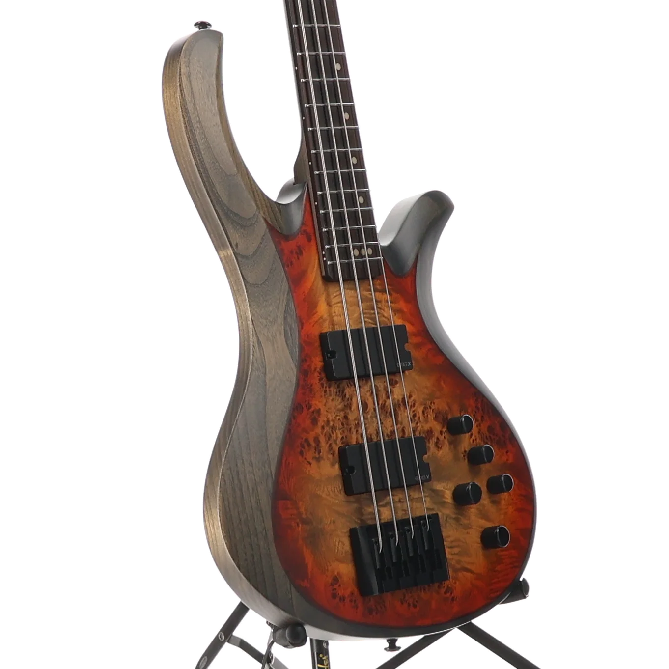 Schecter Riot-4 Bass - Inferno Burst, Poplar Burl Top, Great Tone (SR) (59024) - Image 3