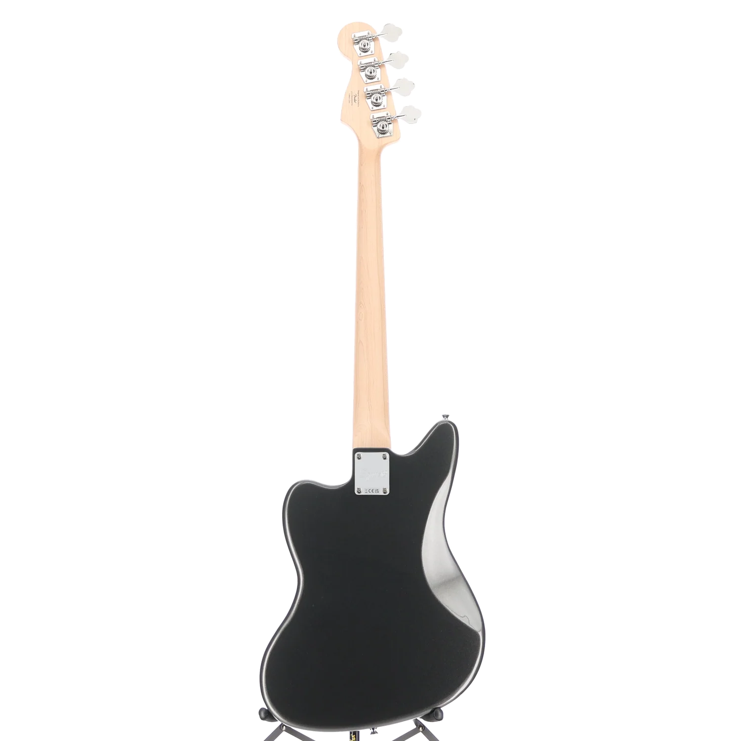 Squier Affinity Series Jaguar Bass H, Laurel Fingerboard, Black Pickguard, Charcoal Frost Metallic (RP) (01569) - Image 6