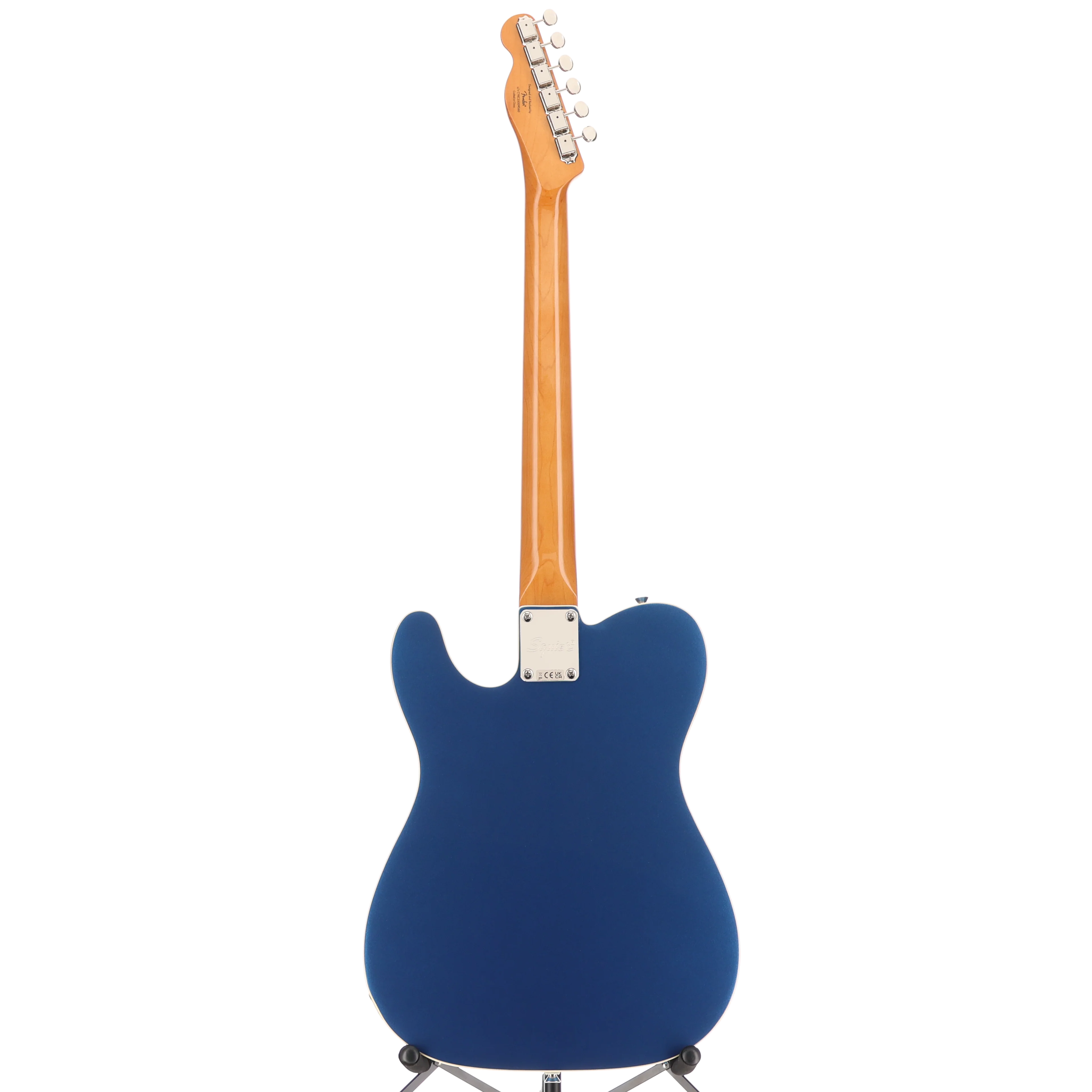 Squier Classic Vibe Custom Telecaster SH with Bigsby, Parchment Pickguard, Lake Placid Blue (SR) (09060) - Image 6