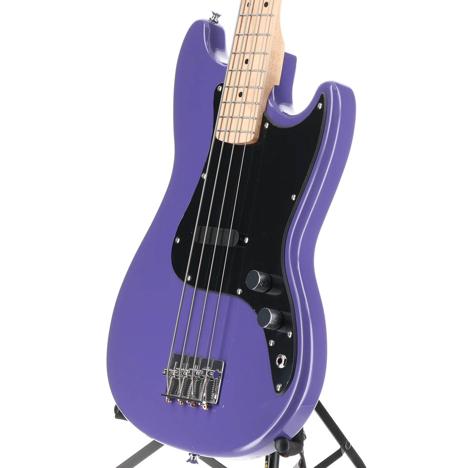 Squier Sonic Bronco Bass, Maple Fingerboard, Black Pickguard, Ultraviolet (RP) (03517) - Image 4