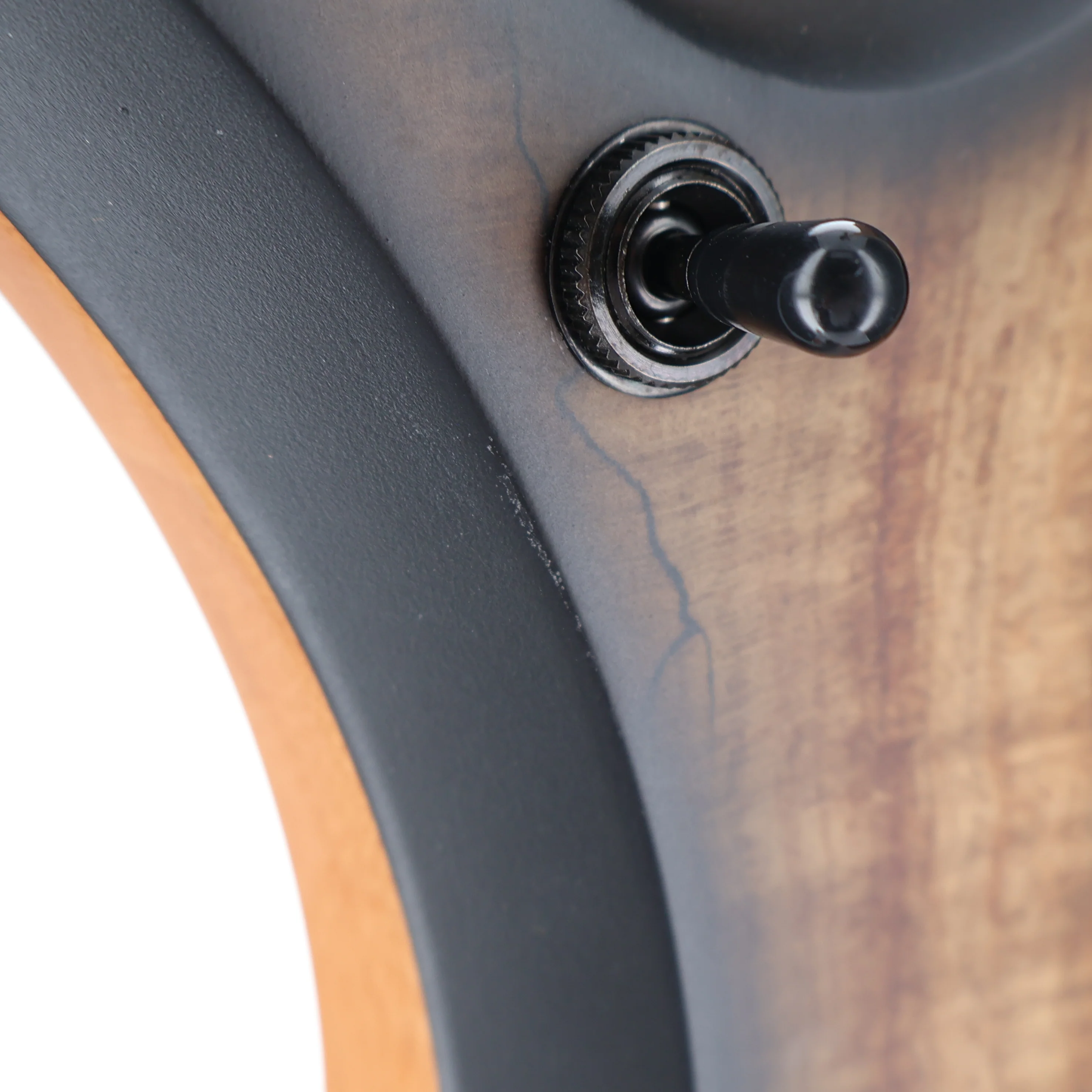 Wylde Audio Wrathmaker Left Handed Spalted Maple, Black Burst, Stage Ready (SR) (39019) - Image 7